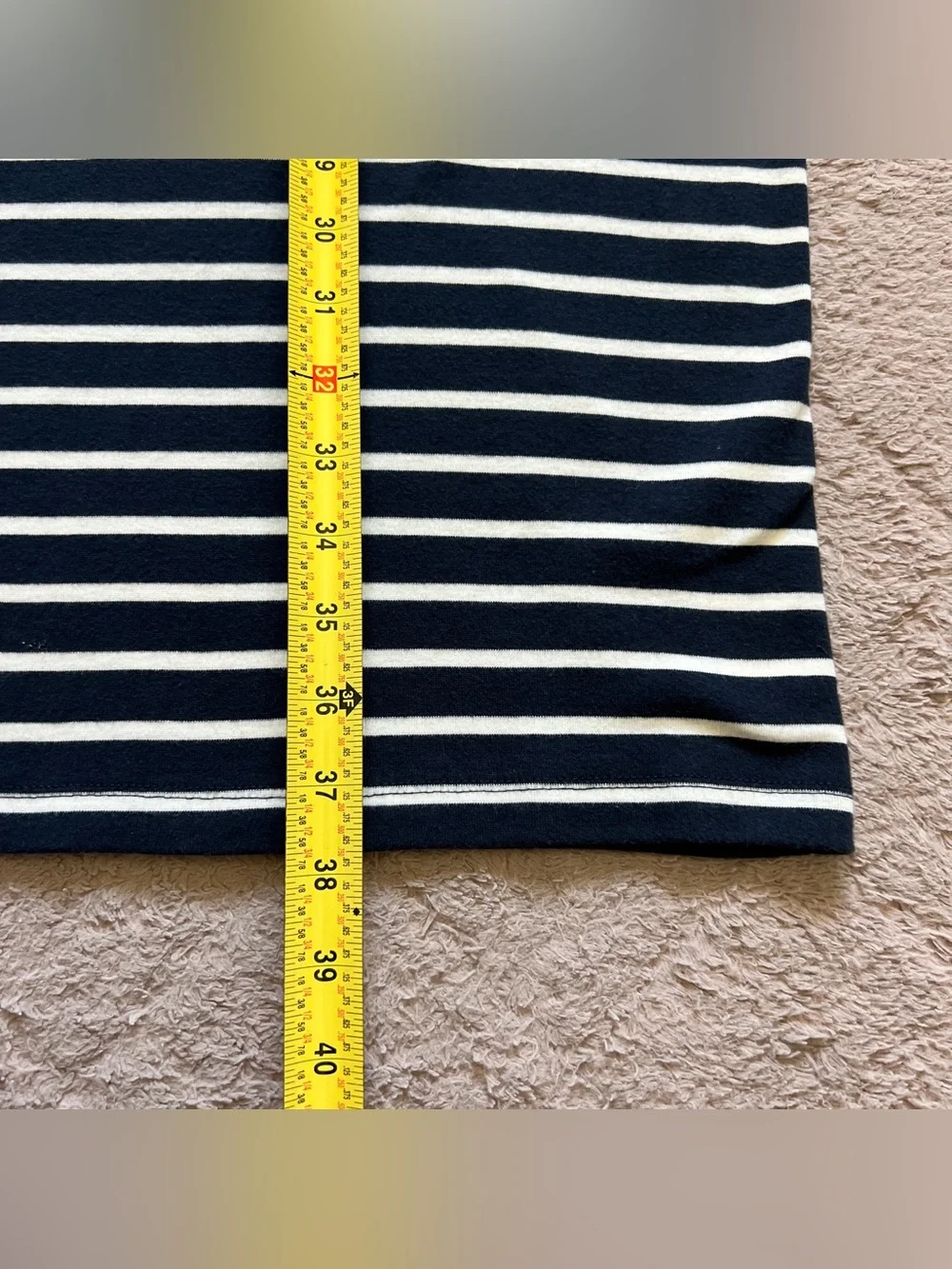 NWT Abercrombie & Fitch Stripe Midi Sweater Dress Preppy Minimalist Coastal Sz L